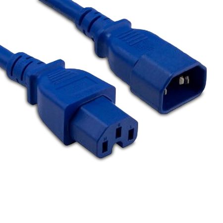 ENET C14 To C15 6Ft Blue Pwr Extension Cord C14C15-BL-6F-ENC